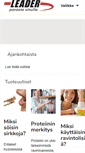 Mobile Screenshot of leader.fi