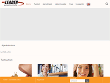 Tablet Screenshot of leader.fi