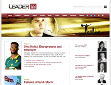 Tablet Screenshot of leader.co.za