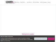 Tablet Screenshot of leader.co.uk